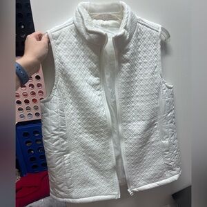 Kim Rogers Quilted White Vest
